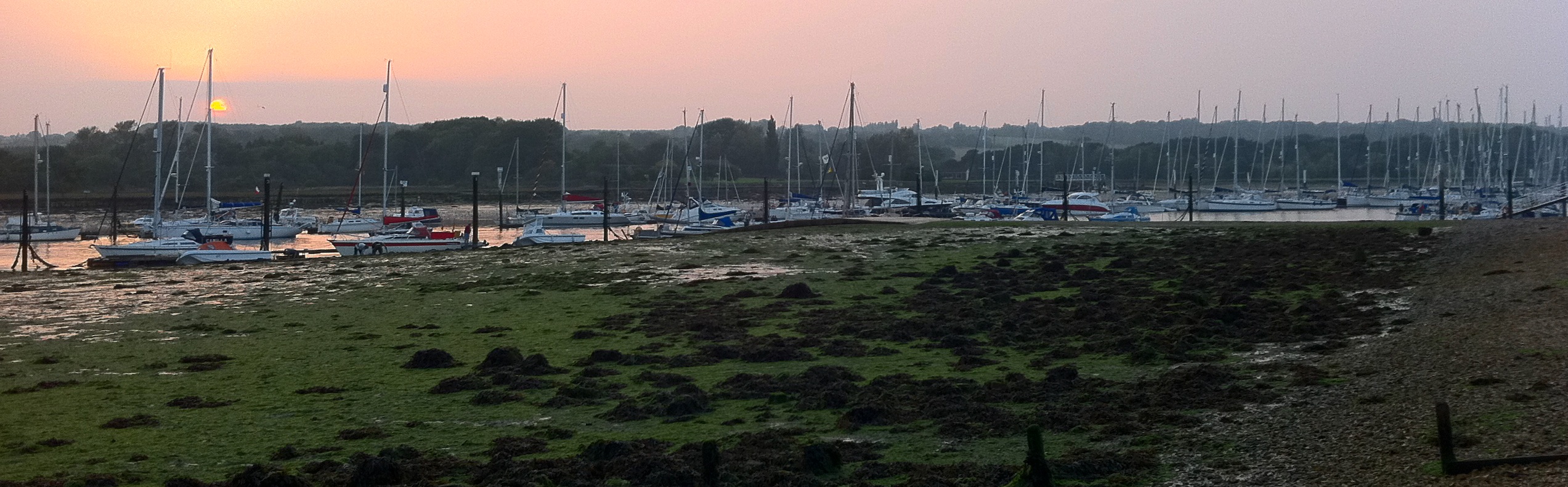 Sunset at the Folly Inn, River Medina, Isle of Wight
